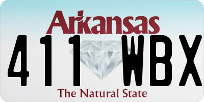 AR license plate 411WBX