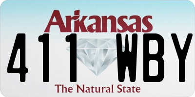 AR license plate 411WBY