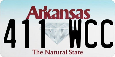 AR license plate 411WCC