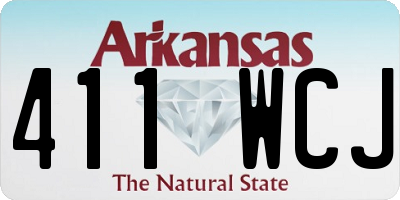 AR license plate 411WCJ