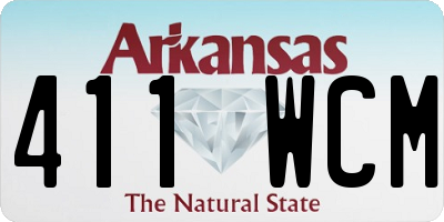 AR license plate 411WCM