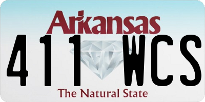AR license plate 411WCS