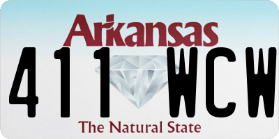 AR license plate 411WCW