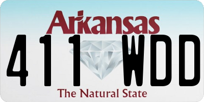 AR license plate 411WDD