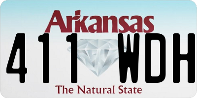 AR license plate 411WDH