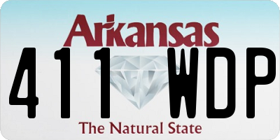 AR license plate 411WDP