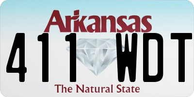 AR license plate 411WDT