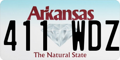 AR license plate 411WDZ