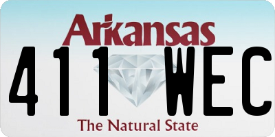 AR license plate 411WEC