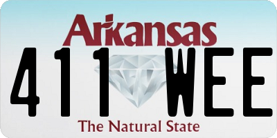 AR license plate 411WEE
