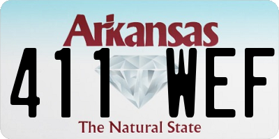 AR license plate 411WEF
