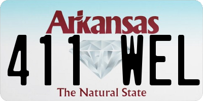 AR license plate 411WEL