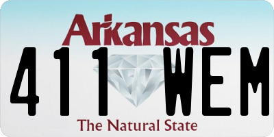 AR license plate 411WEM