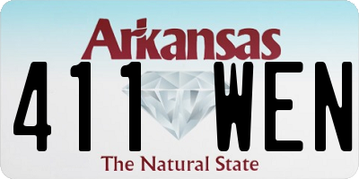 AR license plate 411WEN