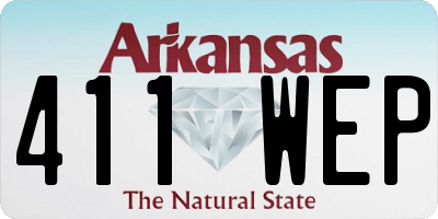 AR license plate 411WEP