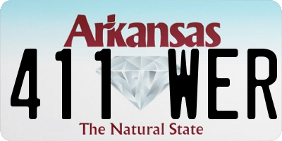 AR license plate 411WER