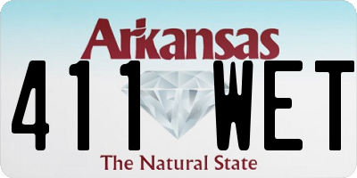 AR license plate 411WET