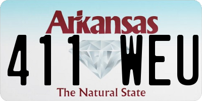 AR license plate 411WEU