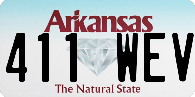 AR license plate 411WEV