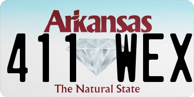 AR license plate 411WEX