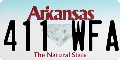 AR license plate 411WFA
