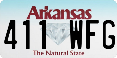 AR license plate 411WFG