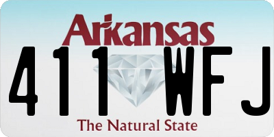 AR license plate 411WFJ