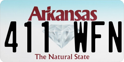 AR license plate 411WFN