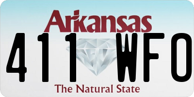 AR license plate 411WFO