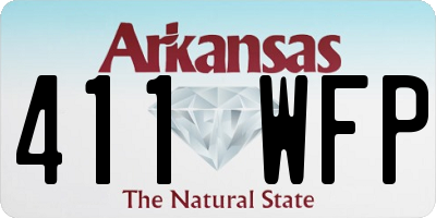 AR license plate 411WFP