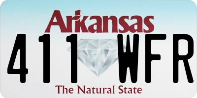 AR license plate 411WFR