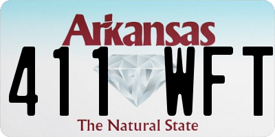 AR license plate 411WFT