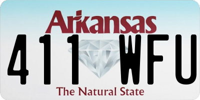 AR license plate 411WFU