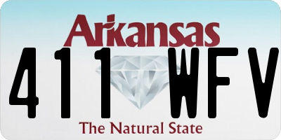 AR license plate 411WFV
