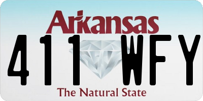 AR license plate 411WFY