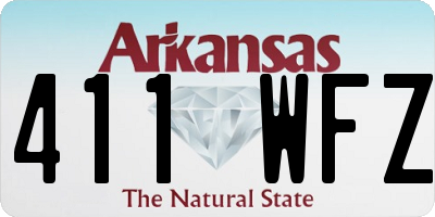 AR license plate 411WFZ