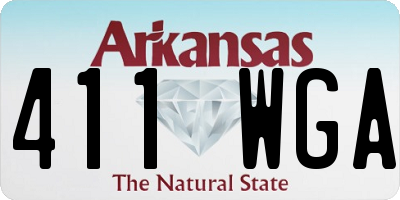 AR license plate 411WGA