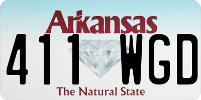 AR license plate 411WGD