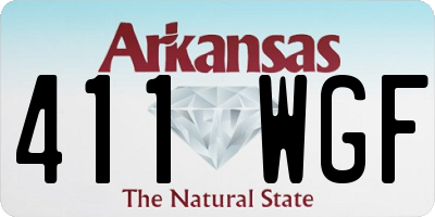 AR license plate 411WGF