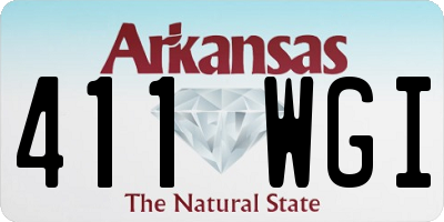 AR license plate 411WGI