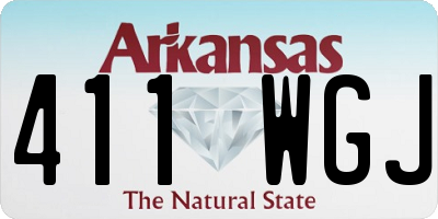 AR license plate 411WGJ
