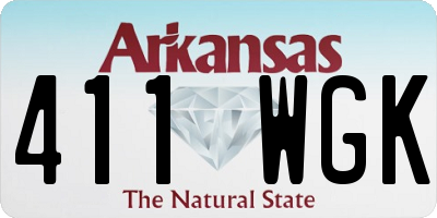 AR license plate 411WGK