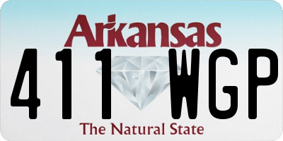 AR license plate 411WGP