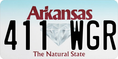 AR license plate 411WGR