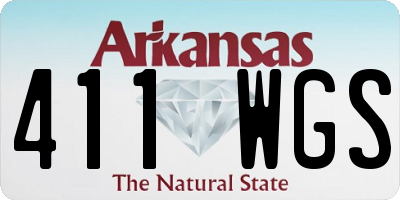 AR license plate 411WGS