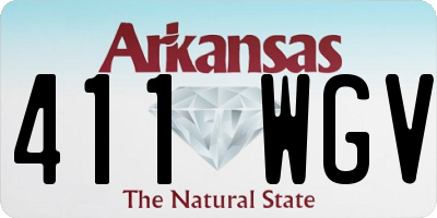 AR license plate 411WGV