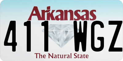 AR license plate 411WGZ