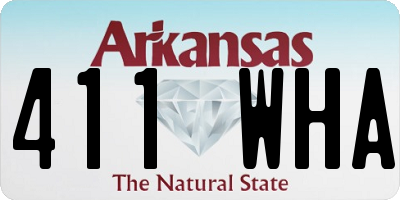 AR license plate 411WHA