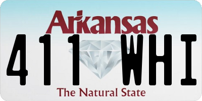 AR license plate 411WHI