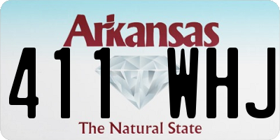 AR license plate 411WHJ
